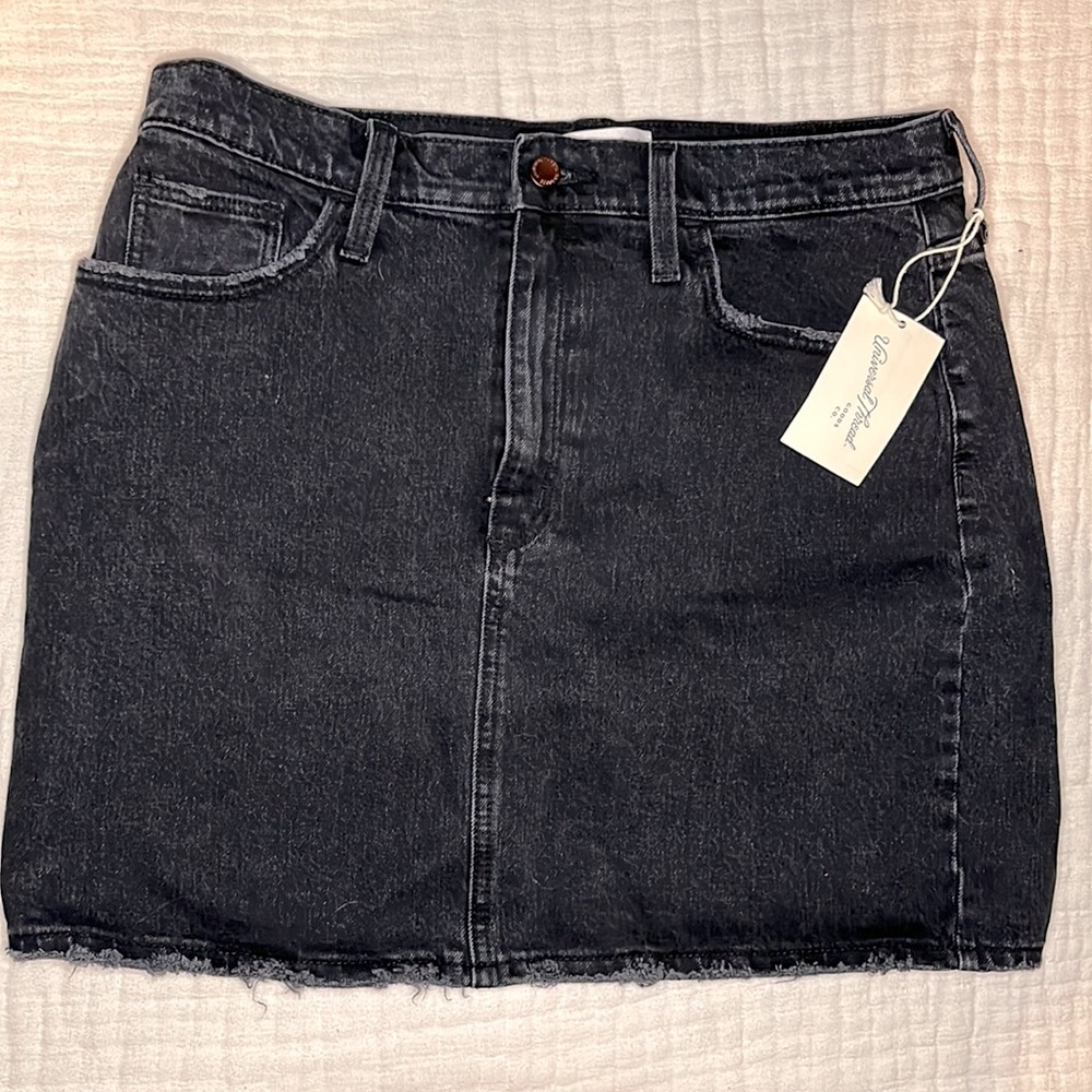 Black Denim skirt